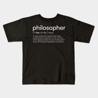 Philosopher definition Kids T-Shirt